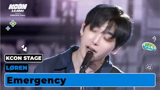 LØREN  Emergency  KCON STAGE  KCON LA 2024 [upl. by Lorollas849]