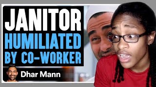 Janitor HUMILIATED By Co Worker Lives To Regret It  Dhar Mann Reaction [upl. by Odel969]