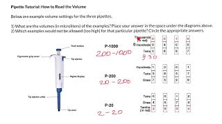 Micropipette tutorial How to set and read the volume [upl. by Ennire]