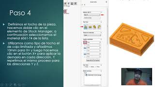 PASOS PARA GENERAR EL CÓDIGO CNC CON SOLIDWORKS [upl. by Elle593]