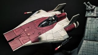 Building Bandais Star Wars AWing Starfighter [upl. by Ramat]