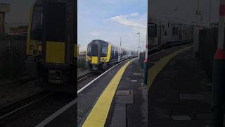 Class 450 124 departs Lymington Pier [upl. by Eniksre]