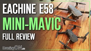 Eachine E58 DJI Mavic Mini Unboxing Comparison amp Flight Test [upl. by Horgan]