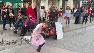 Rockabye feat Sean Paul amp AnneMarie  Karolina Protsenko Violin Street Performance [upl. by Anagnos]