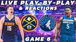 Denver Nuggets vs Minnesota Timberwolves  Live PlayByPlay amp Reactions [upl. by Animaj]