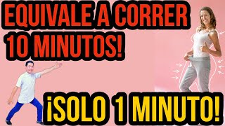 ¡Ejercicio raro que ayudará a quemar grasa en solo 1 min Usamos técnica HIIT no te lo pierdas [upl. by Achorn520]