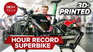 Filippo Gannas 3D Printed Hour Record Bike  Pinarello Bolide F HR3D [upl. by Vargas122]