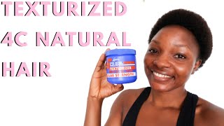 TEXTURIZING MY SHORT NATURAL 4C HAIR USING S CURL TEXTURIZER  Relaxing natural [upl. by Ayad]