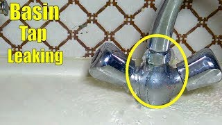 Basin Mixer Tap Repairing  How to Change Basin Mixer Washer [upl. by Essenaj]