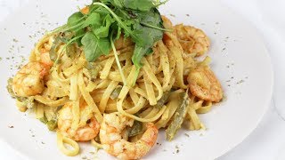 Romige pasta met scampi roomsaus [upl. by Ielhsa243]