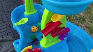 Step2 Rain Showers Splash Pond Toddler Water Table Easy to put together amp baby loves it [upl. by Animrac699]