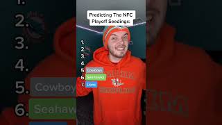 Predicting The NFC Playoff Seedings shorts nflfootball nfl nflplayoffs playoffs nflteams [upl. by Efioa]