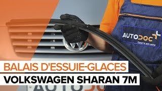 Comment remplacer un essuieglaces avant sur une VW SHARAN 7M TUTORIEL  AUTODOC [upl. by Sophronia]