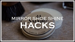 5 Mirror Shine Hacks for Dress Shoes  Kirby Allison [upl. by Ledoux]