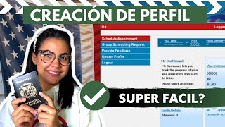 Cómo crear el PERFIL para CITAS de VISA AMERICANA  Viajando con Astrid [upl. by Roda]