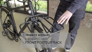 Priority Bicycles Front Porteur Rack Assembly [upl. by Trudey]