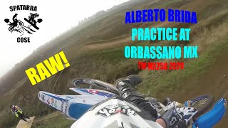 Alberto Brida practice at Orbassano Mx RAW  Tm MX250 2020 [upl. by Badger554]