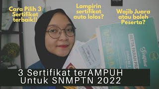 3 Jenis Sertifikat AMPUH untuk SNMPTN 2022 Yuk tingkatkan peluangmu [upl. by Ricketts996]