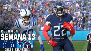 Indianapolis Colts vs Tennessee Titans  Semana 13 NFL 2023  NFL Highlights Resumen en español [upl. by Rasecoiluj]