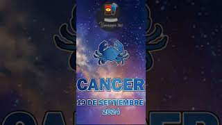 Horoscopo de Hoy Cancer de 19 de Septiembre 2024 cancer Horoscopo Hoy Short shorts [upl. by Meesak]