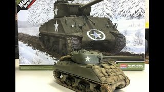 Building the new Academy models 135 M4A3 76W Sherman [upl. by Allecnirp926]