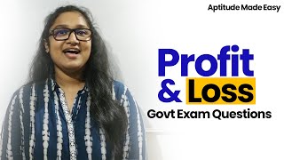 Aptitude Made Easy  Profit amp Loss – Govt Exam Questions Profit and loss shortcuts Math tricks [upl. by Erret]