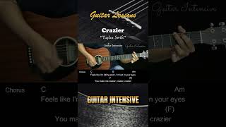 Crazier  Taylor Swift  EASY Guitar Tutorial with Chords  Lyrics guitarchords [upl. by Ardnuhsed]