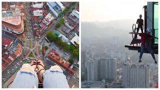 The Gravityz  Rainbow Skywalk The Top Komtar Penang Malaysia [upl. by Laird947]