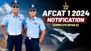 AFCAT 1 2024 Notification and Exam Date [upl. by Ona]