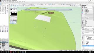 Vectorworks Tutorial Tip hardscapes following topo using drape surface project tool shell solid [upl. by Adyela]