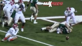 102 yard fumble return by HewittTrussville AL  MPTopPlay [upl. by Haslam967]