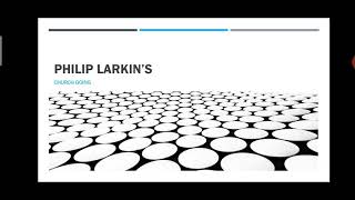 Philip Larkins Church Going [upl. by Dorreg]