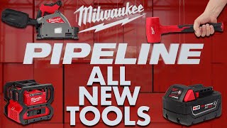 ALL NEW Tools From Milwaukee Pipeline  Tracksaw Drills Power Supply and More [upl. by Cly]