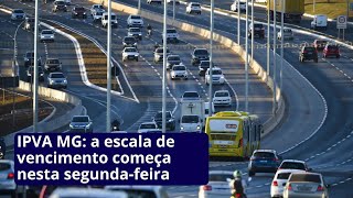 IPVA MG a escala de vencimento começa nesta segundafeira [upl. by Anod]