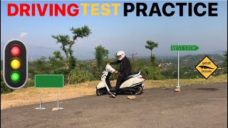 Activa driving test practice for driving license  RTO driving test try kaise pass kareh  driving [upl. by Airenahs902]