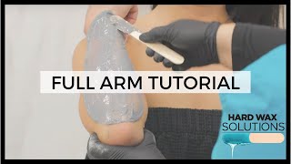 Full Arm amp Underarm Waxing Tutorial w Hard Wax [upl. by Quiteri]