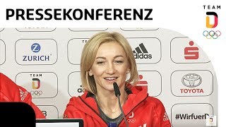 quotBeste Kür meines Lebensquot  Olympiasieger Savchenko und Massot  Pressekonferenz  Team Deutschland [upl. by Bushey879]