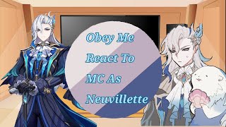 Obey me react to mc as Neuvillette  GI×OM  Short  request [upl. by Veradis]