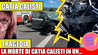 TRAGEDIA SULLA FLAMINIA NUOVA MORTA CATIA CALISTI IN INCIDENTE FRONTALIERO [upl. by Atonsah]