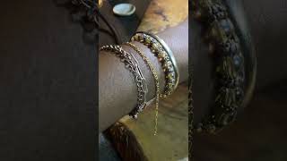 my first permanent bracelet permanentjewelry minivlog goldjewellery shortsviral shorts [upl. by Randi]