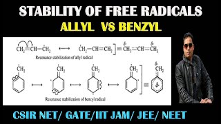 ALLYL FREE RADICAL VS BENZYL FREE RADICAL [upl. by Euqinoj]