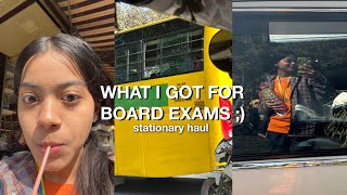 What I got for BOARD EXAM stationary haul  Dia Gautam exampreparation haul stationery [upl. by Agler]