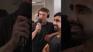 Behzinga tries the hidden earpiece prank with Vik Matt [upl. by Ahsiel]