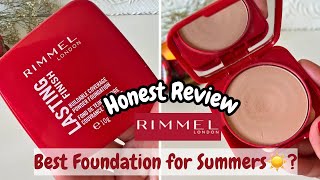 RIMMEL London Lasting Finish Powder Foundation  Honest Review [upl. by Erl]