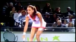 Wonder Shot Radwanska Vs Flipkens in Slow Motion [upl. by Boles]