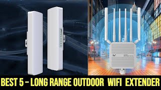 Top 5 Best Long Range Outdoor WiFi Extender in 2024 [upl. by Meeharb644]