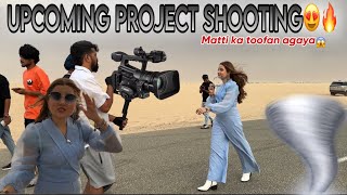 SHOOT AT DESSERT SAFARI🐪TOOFAN AGAYA😱😱😱I🎥 VLOG BY RABEECA KHAN [upl. by Marino793]