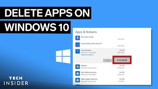 How To Delete Apps On Windows 10 [upl. by Brandea]