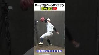 憲伸も唸る豪速球と切れ味抜群のスライダー‼︎【東海中央ボーイズ 荻田翔惺】shorts 川上憲伸 AKRacing 東海中央ボーイズ [upl. by Casmey99]