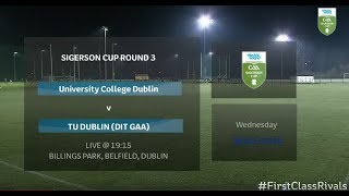 WATCH UCD v DIT Electric Ireland Sigerson Cup Wednesday 30th January [upl. by Geilich]